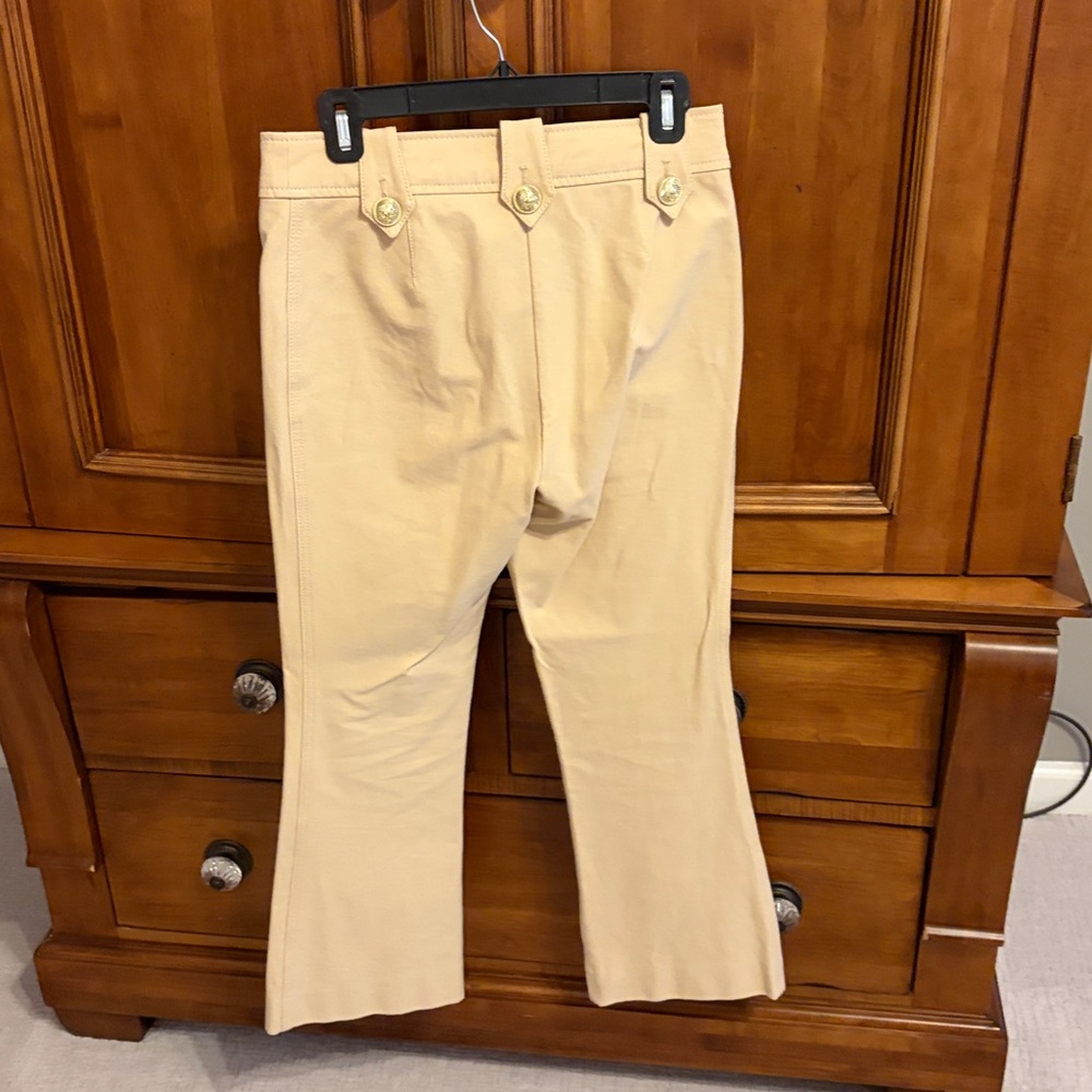 NWOT Derek Lam 10 Crosby Robyn Cream Capris - Picture 7 of 7